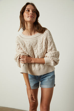 DENNIE BOAT NECK SWEATER