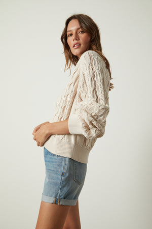 DENNIE BOAT NECK SWEATER