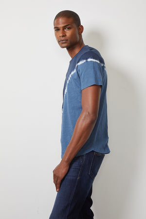 Flea Tee Blue Tie Dye Side