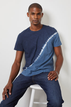 Flea Tee Blue Tie Dye Front