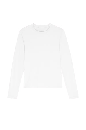 vicente tee white front flat