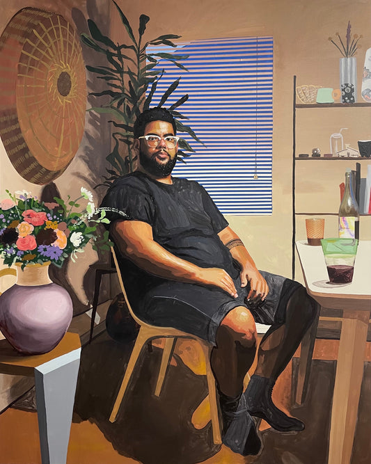 A self portrait by artist Corey Pemberton