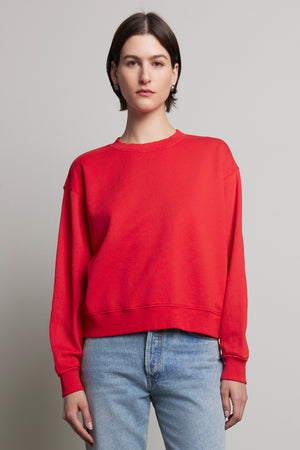 YNEZ ORGANIC FLEECE SWEATSHIRT Velvet by Graham Spencer