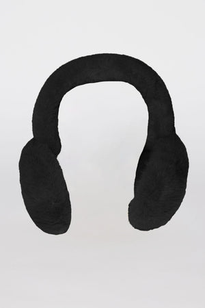 FAUX FUR EARMUFFS by Velvet by Graham & Spencer on a white background.