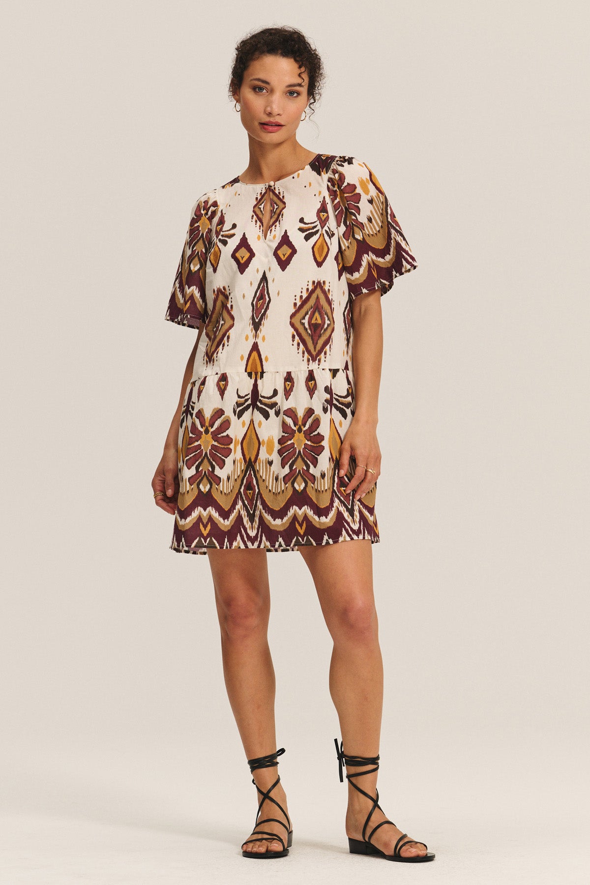 Velvet by Graham & Spencer Maggie Patterned Dress - Black Velvet by Graham & Spencer Maggie Patterned Dress - Black