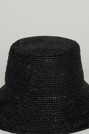 a CHIC CROCHET BUCKET HAT by Velvet by Graham & Spencer on a white background.