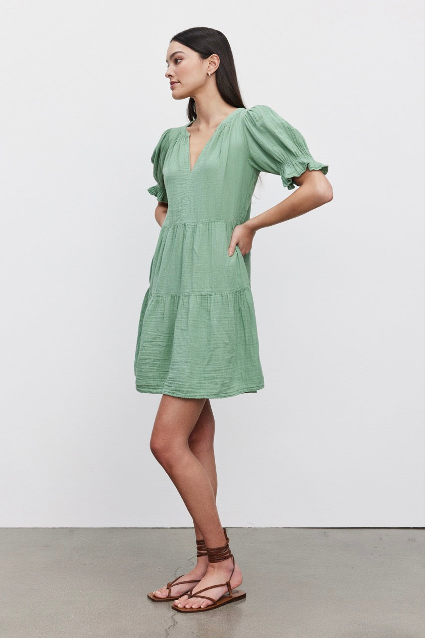 Velvet By Graham & Spencer 100% Cotton Dress | Garden