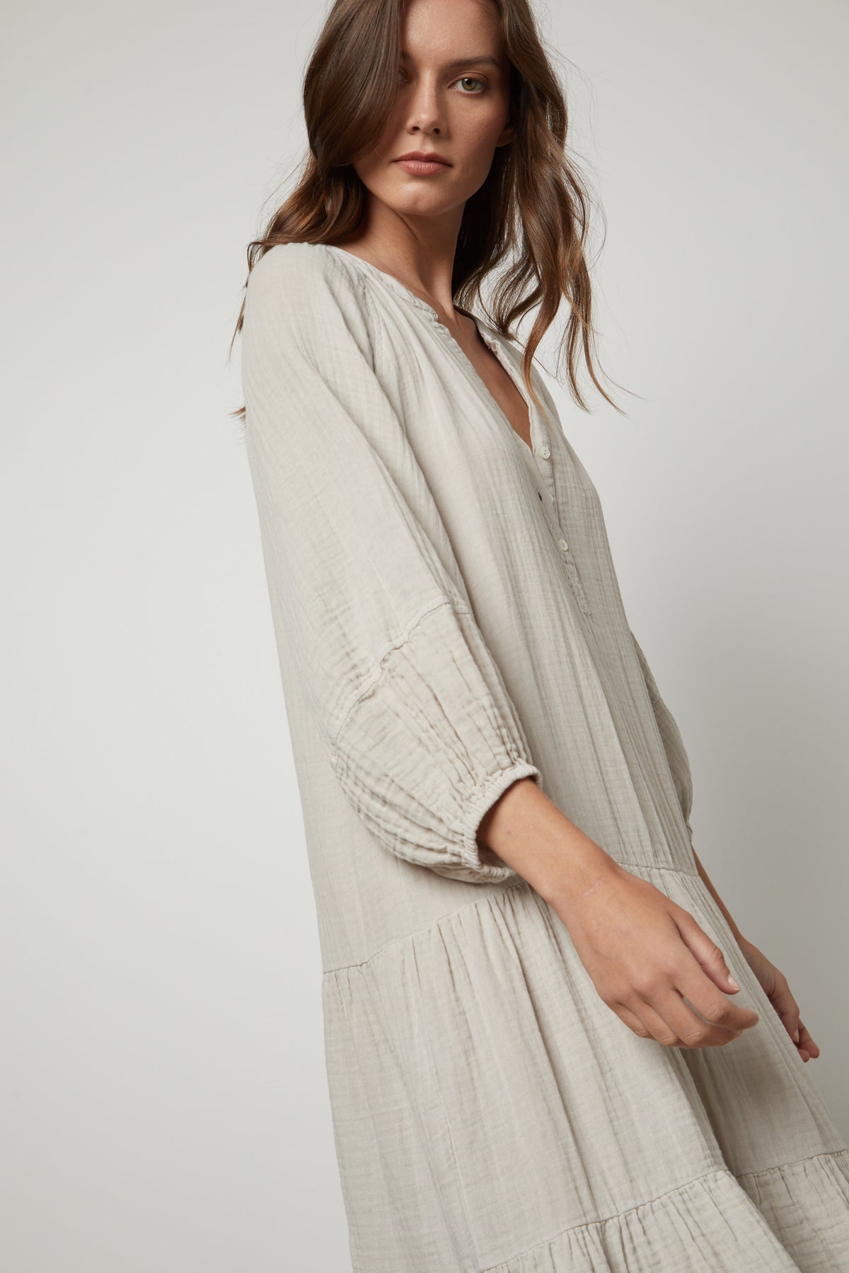 DIXON COTTON GAUZE TIERED DRESS DIXON COTTON GAUZE TIERED DRESS