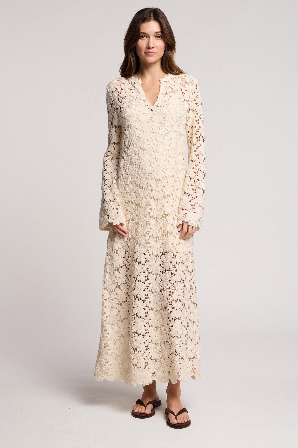 Velvet Jovie Maxi Dress in Oat Oat / XS Velvet Jovie Maxi Dress in Oat Oat / XS
