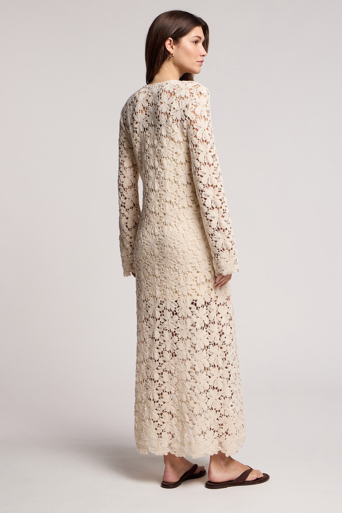Velvet Jovie Maxi Dress in Oat Oat / XS