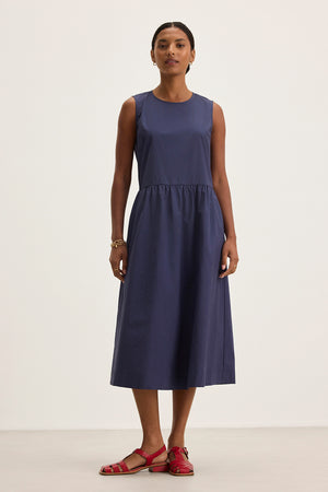 MASHA COTTON POPLIN SLEEVELESS MIDI DRESS – Velvet by Graham & Spencer