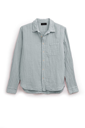 Elton Button-Up Shirt in ice blue flat