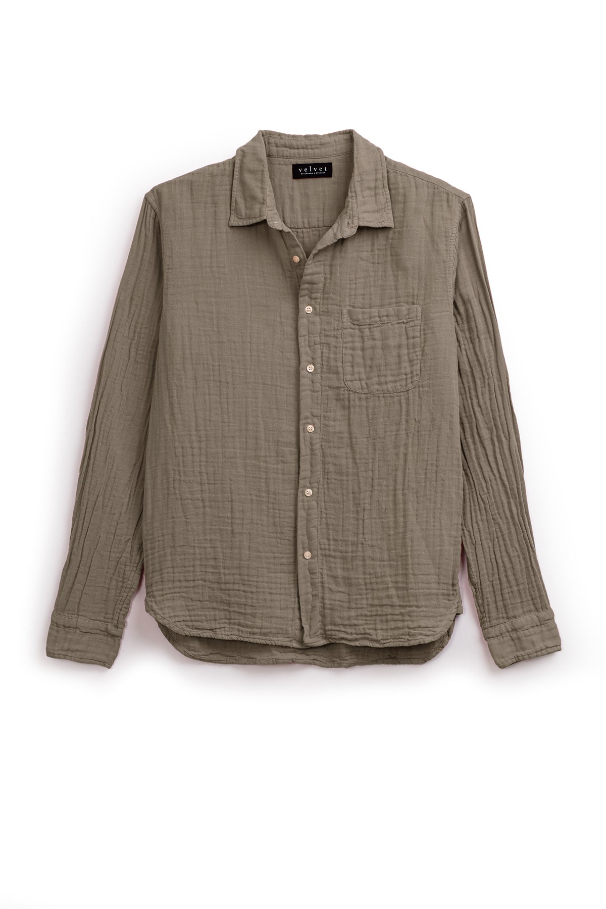   Elton Button-Up Shirt in otter flat 