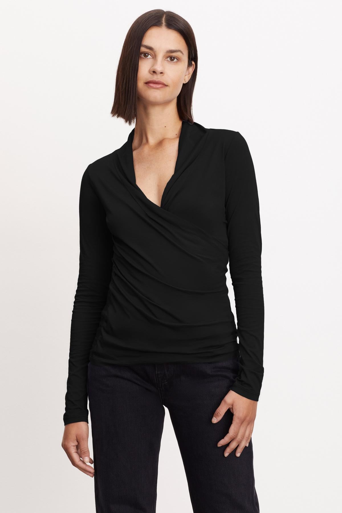   MERI WRAP FRONT FITTED TOP 