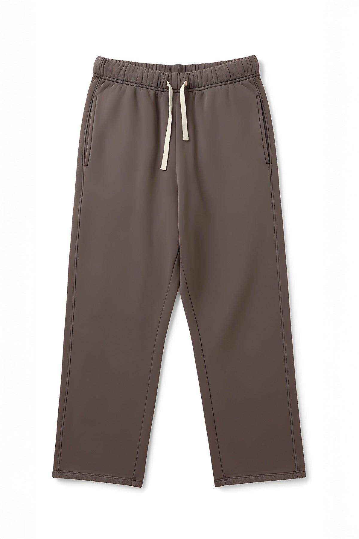 The HUDSON SWEATPANT by Velvet by Graham & Spencer features a relaxed fit, wide legs, side pockets, elastic waistband, and white drawstrings—designed for everyday comfort and shown on a plain white background.