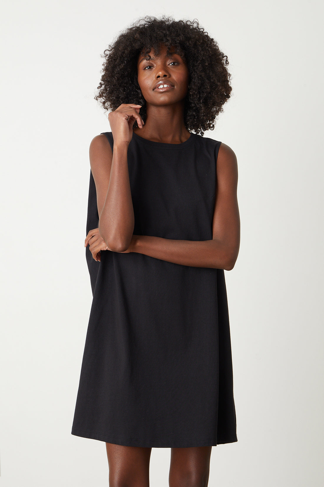 LAINE LIGHT STRUCTURED COTTON TANK DRESS – Velvet by Graham & Spencer