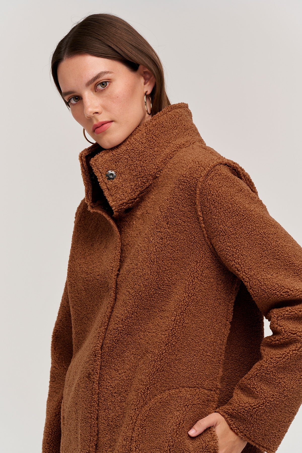 Velvet by graham and spencer outlet trishelle faux sherpa coat