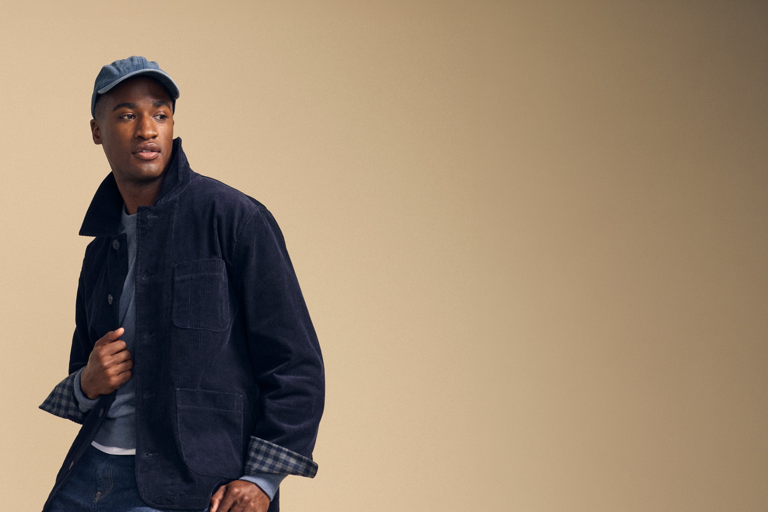 A man modeling outerwear by Velvet by Graham & Spencer.