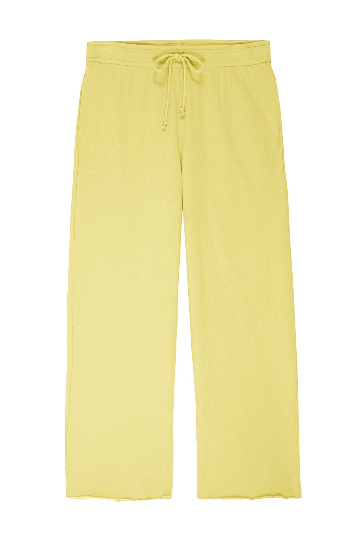 Montecito Sweatpant in lemon. yellow flat-26631042203841