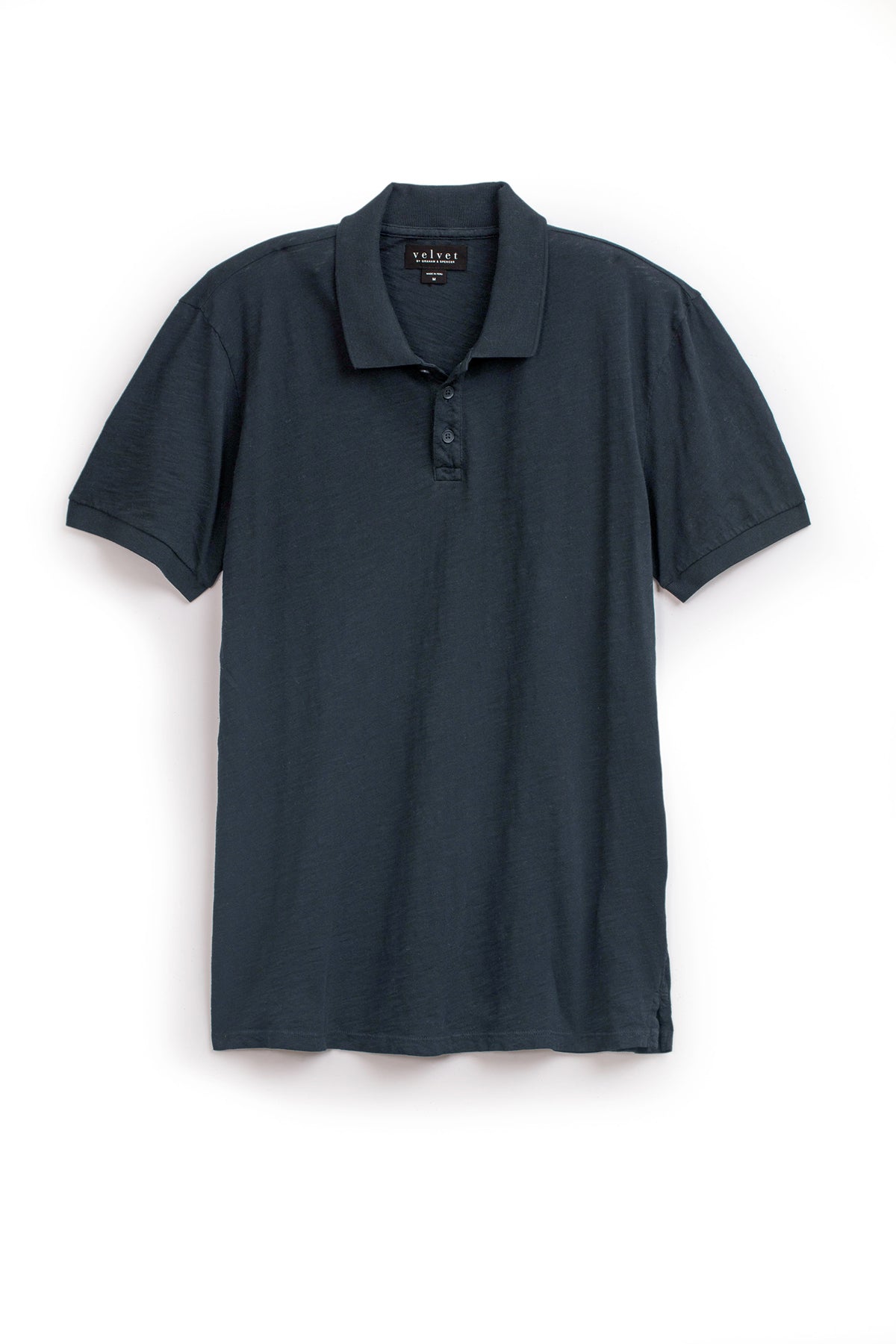 A NIKO POLO by Velvet by Graham & Spencer hanging on a white background.-26705891754177