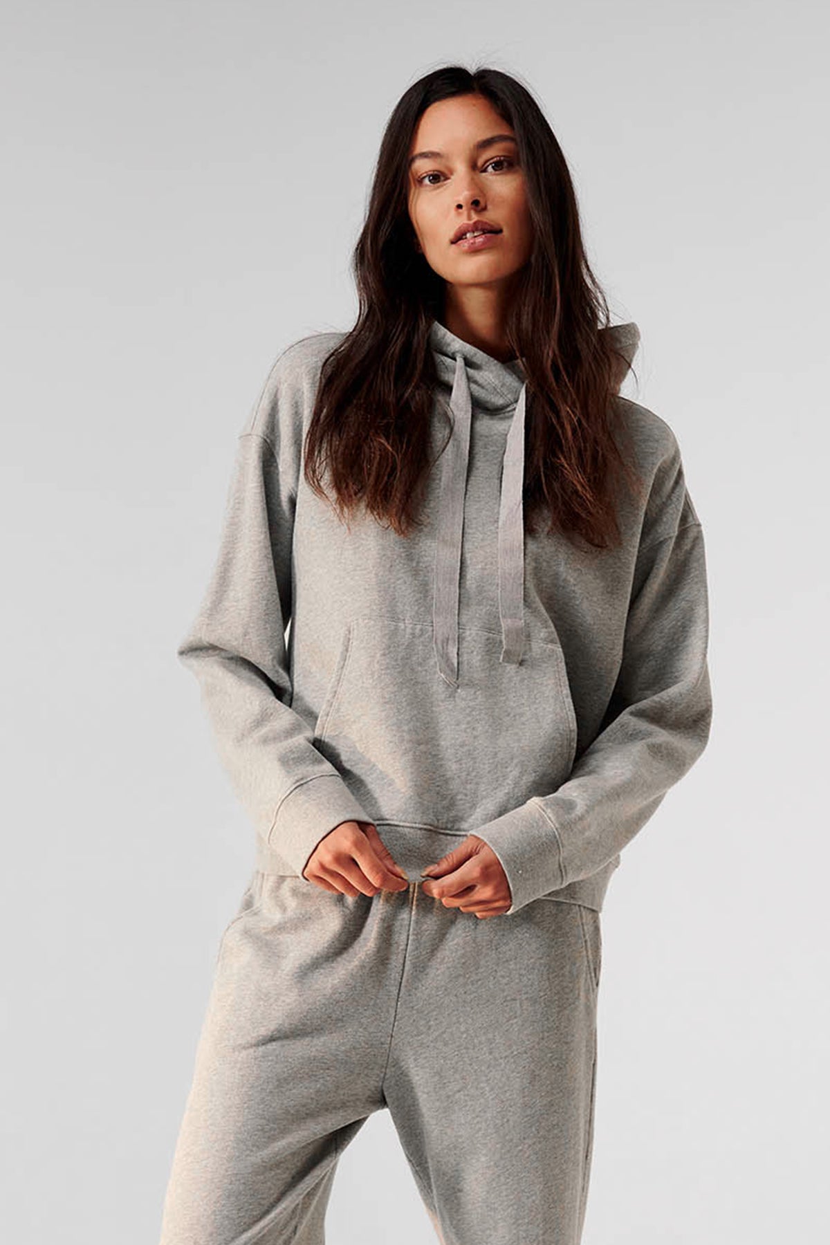 ojai hoodie heather grey front and zuma pant heather grey front-35490668576961