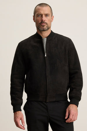 AMERI VELVET DOWN JACKET ブラック outerwear-amias02-