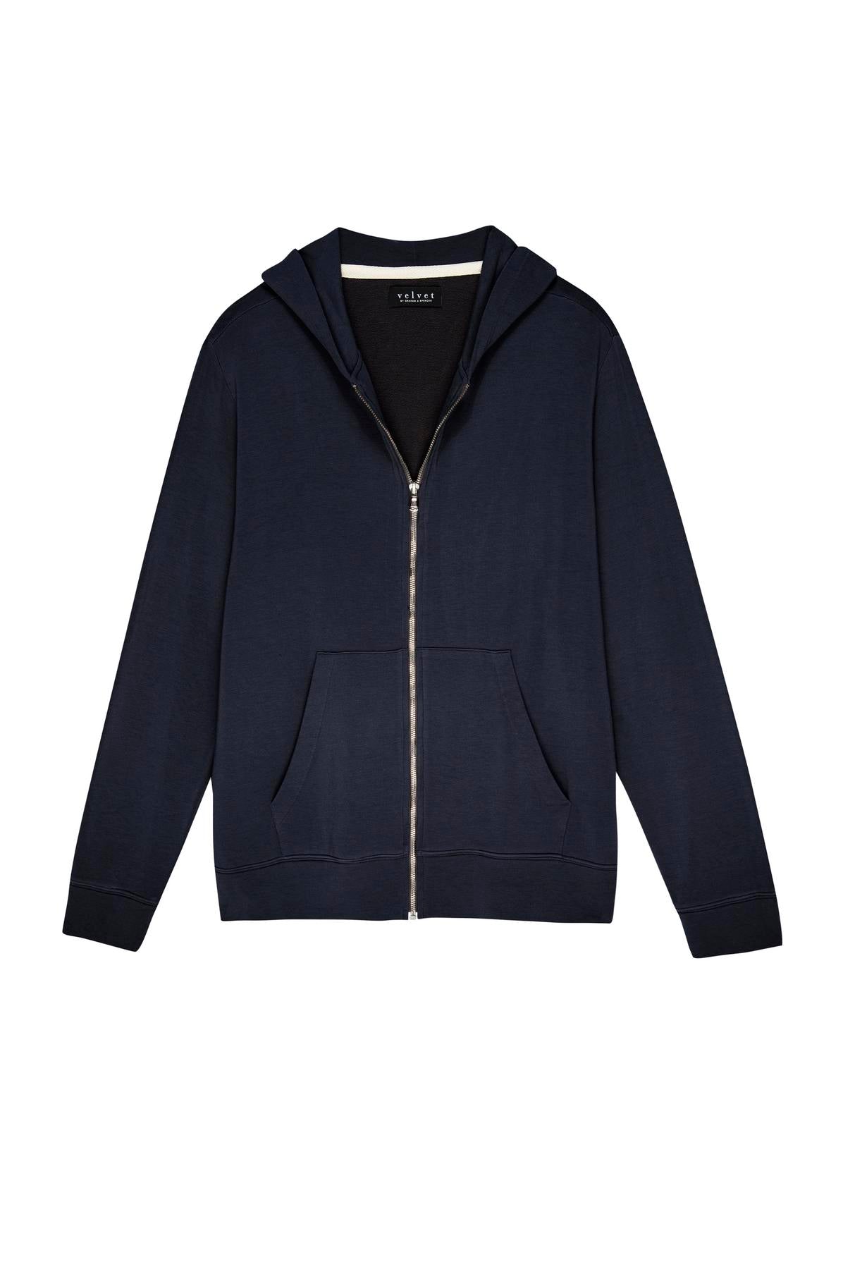A RODAN LUXE FLEECE ZIP HOODIE by Velvet by Graham & Spencer, perfect for gym-class details and featuring a cozy interior.-35678691950785
