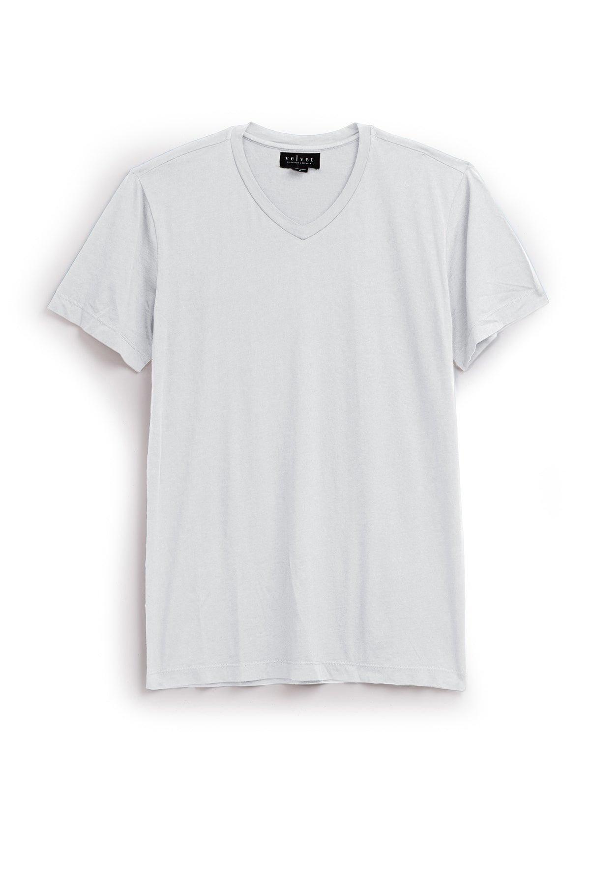   The SAMSEN TEE by Velvet by Graham & Spencer is a crisp white V-neck crafted from soft Pima jersey, perfect for effortless layering. 