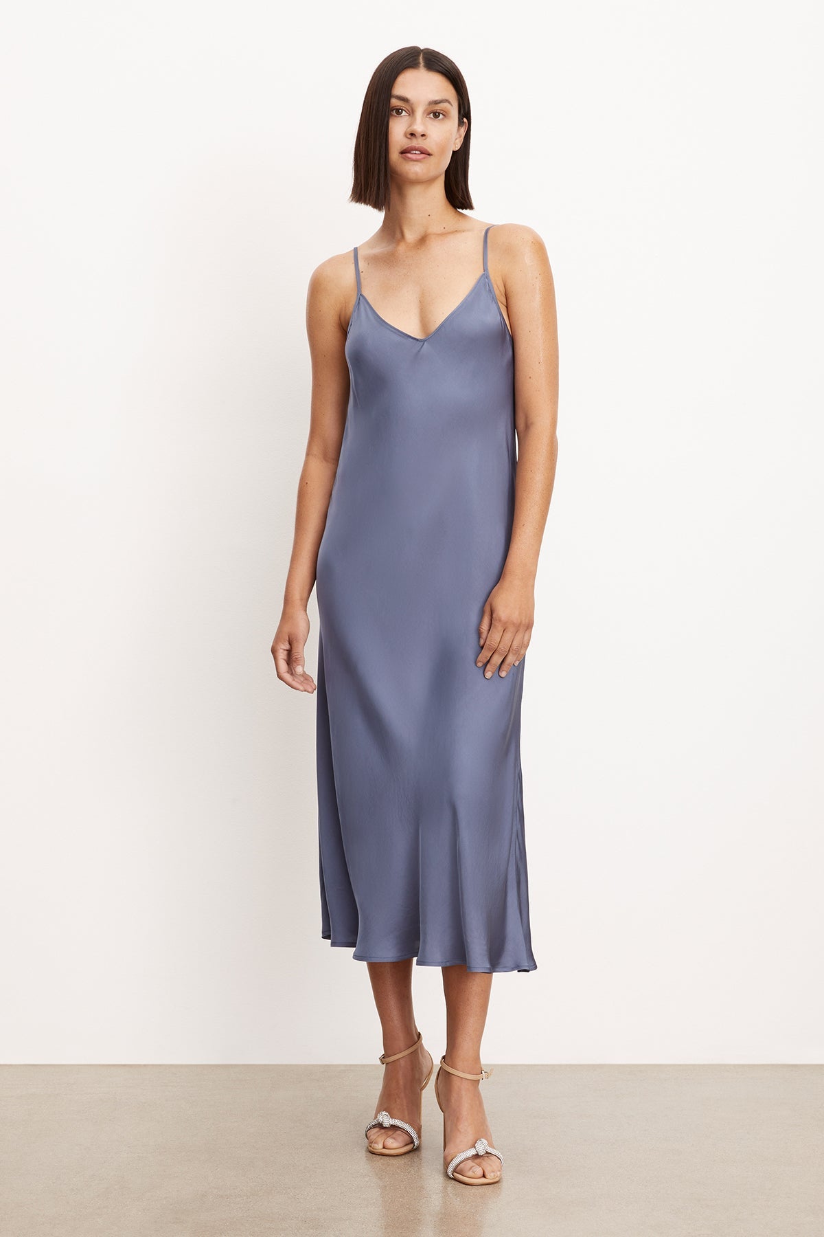 velvet slip dress POPPY SATIN SLIP DRESS