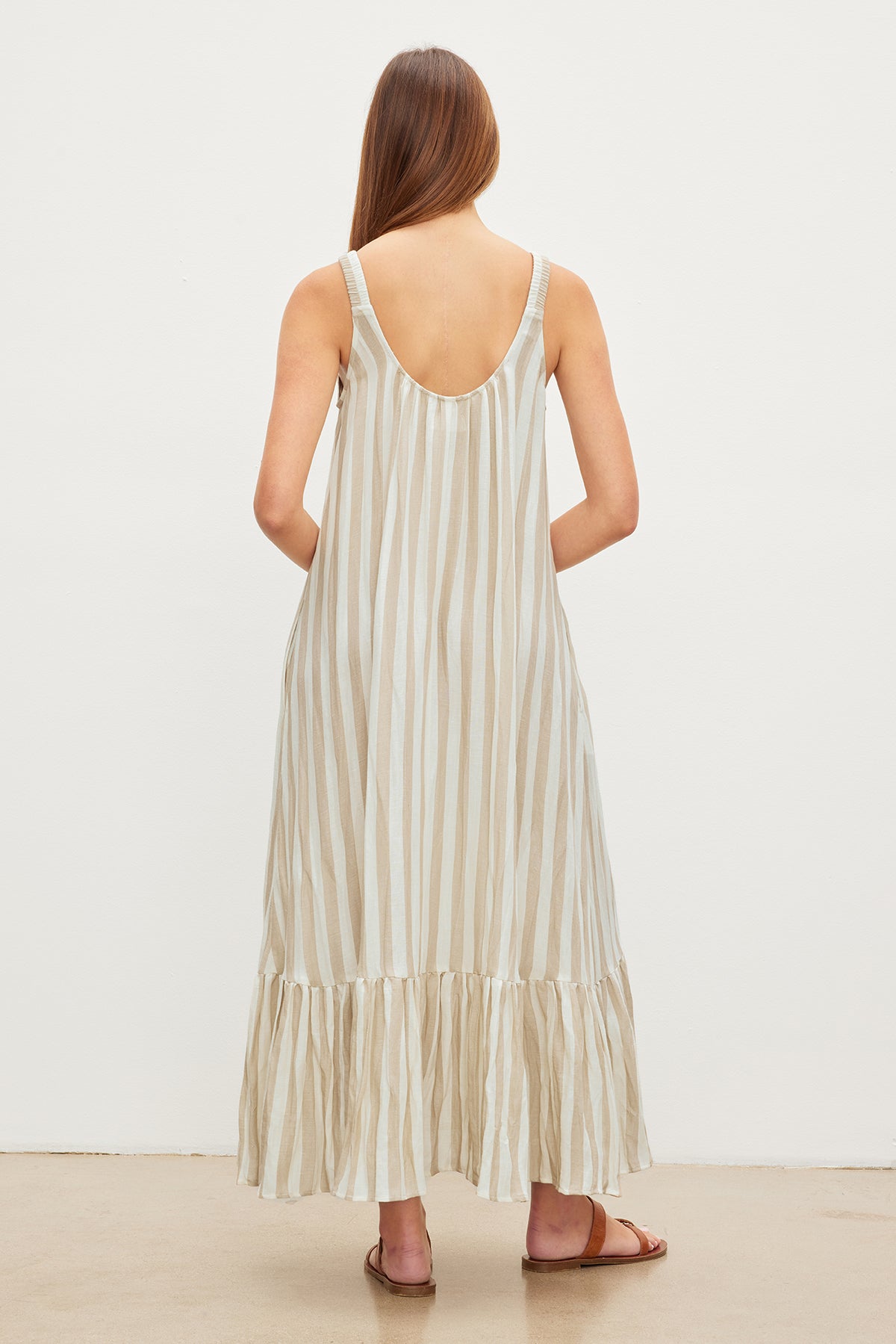 Coast cass store stripe maxi dress