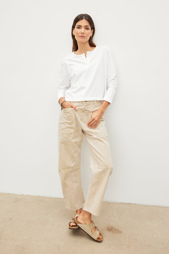 BRYLIE COTTON SANDED TWILL UTILITY PANT – Velvet by Graham & Spencer