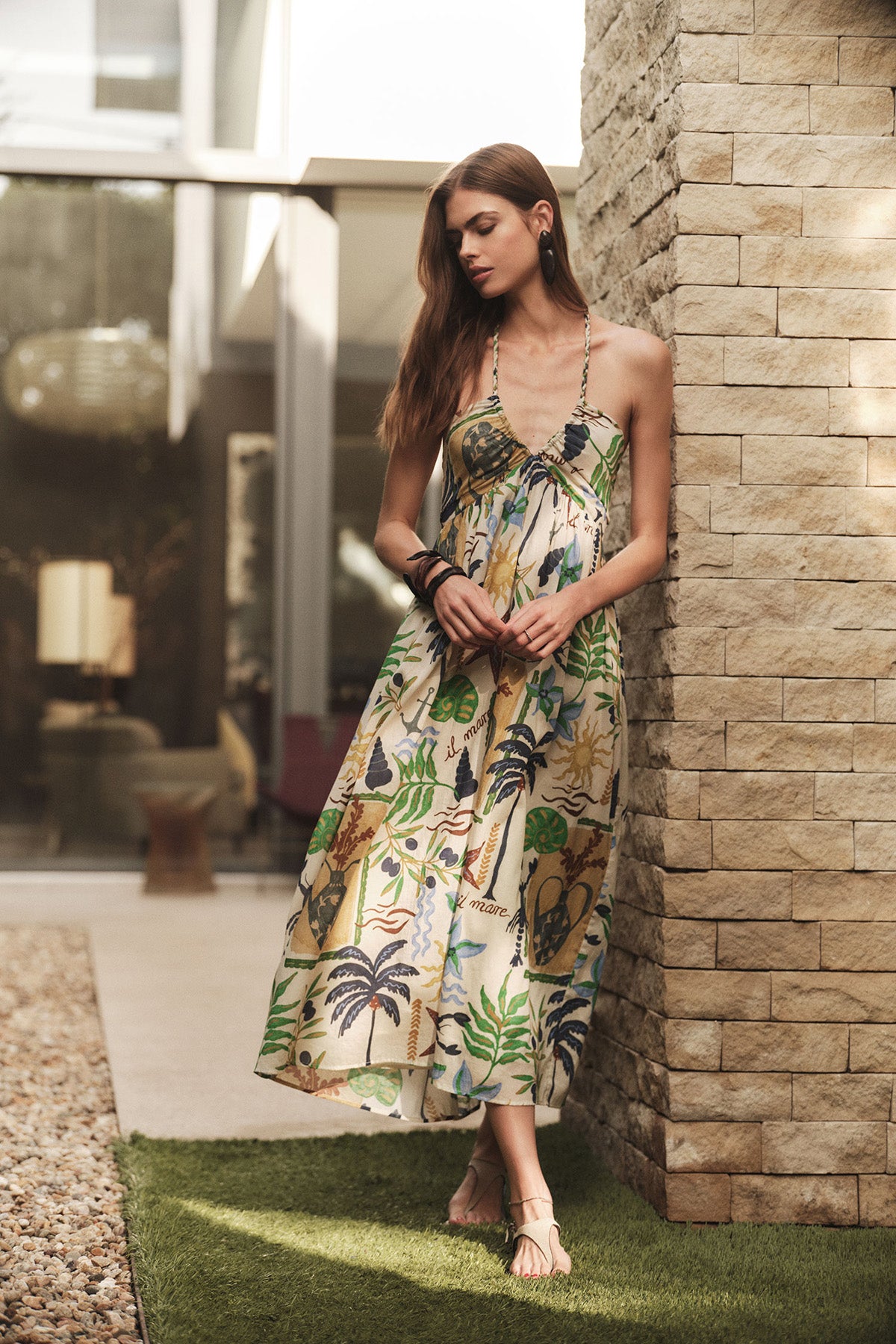 Velvet Leyla Dress | Print | Size S