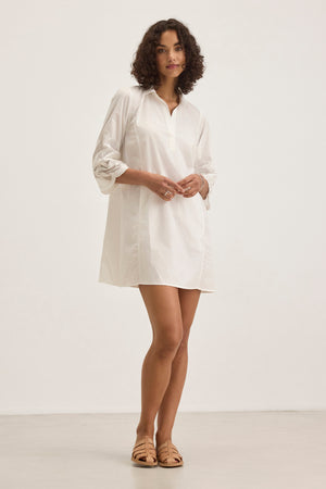 MISSIE SUNFLOWER EMBROIDERED MINI DRESS  Velvet by Graham & Spencer