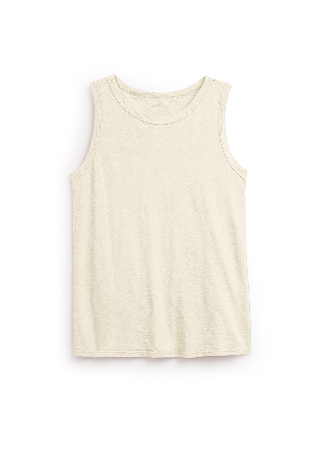 A TAURUS COTTON SLUB TANK by Velvet by Graham & Spencer on a white background.-35567717843137