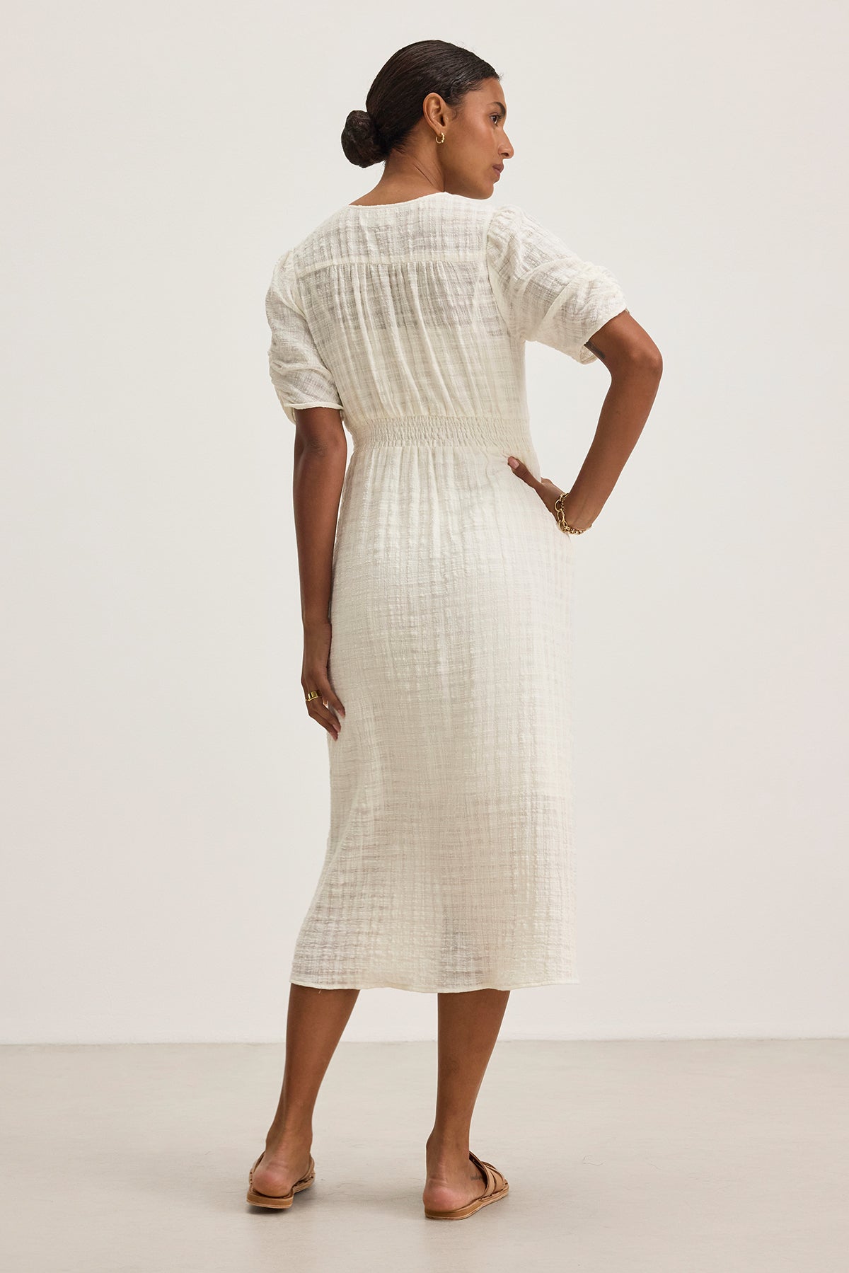 ELOISE TEXTURED COTTON GAUZE DRESS ELOISE TEXTURED COTTON GAUZE DRESS