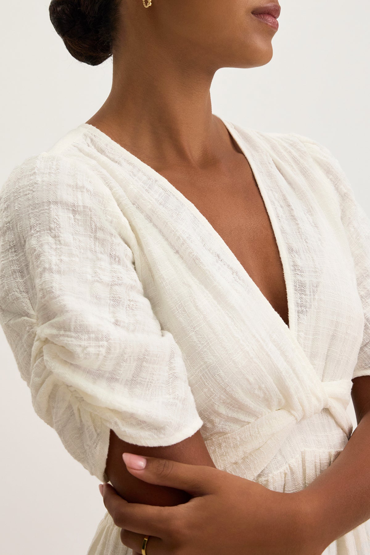ELOISE TEXTURED COTTON GAUZE DRESS ELOISE TEXTURED COTTON GAUZE DRESS