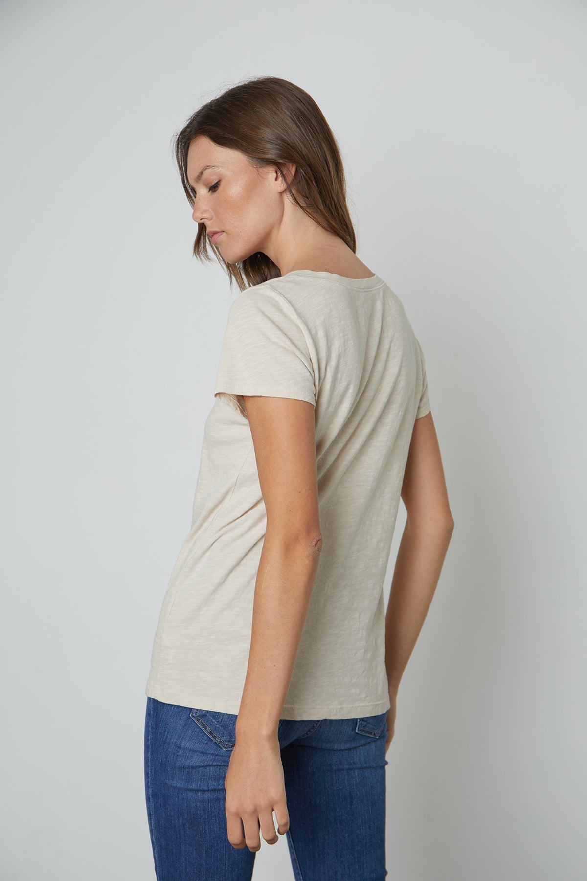 Lilith Tee in Bisque Back View-26630509953217
