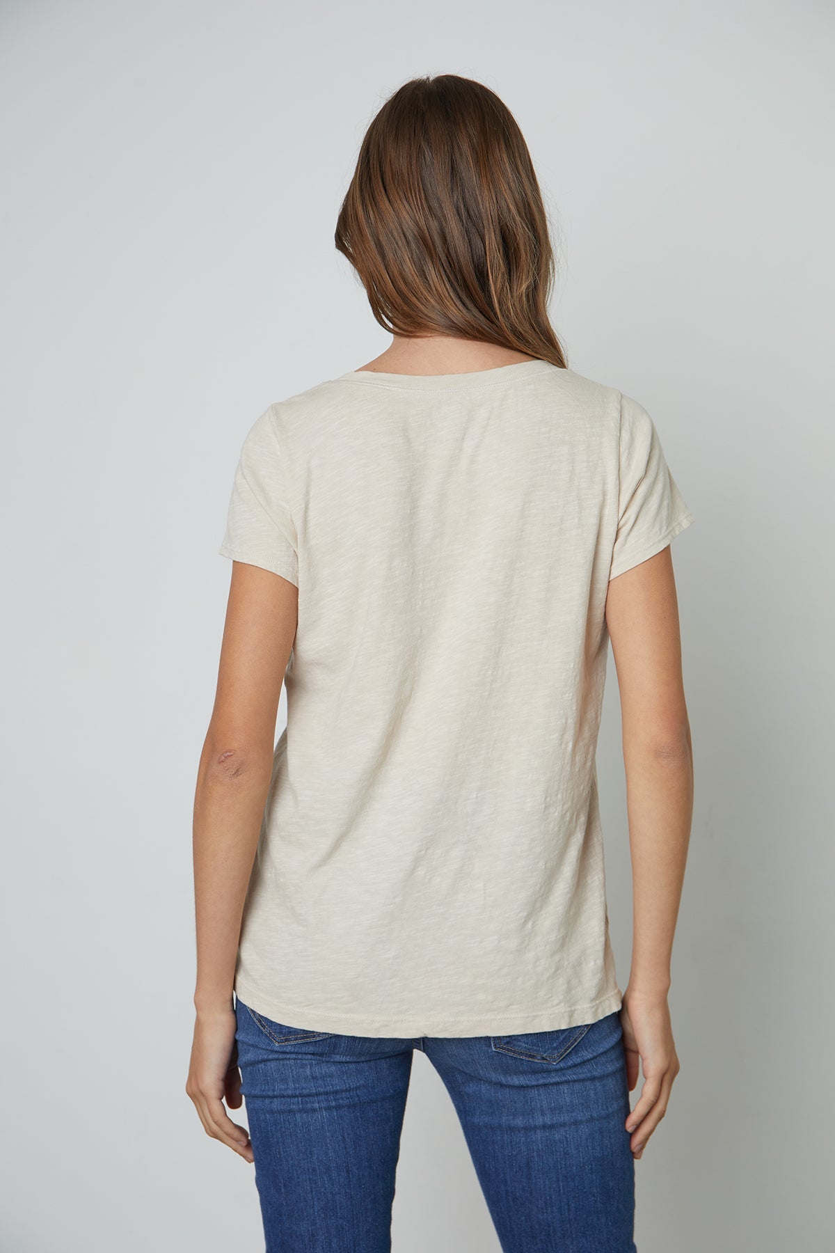   Lilith Tee in Bisque Back View 