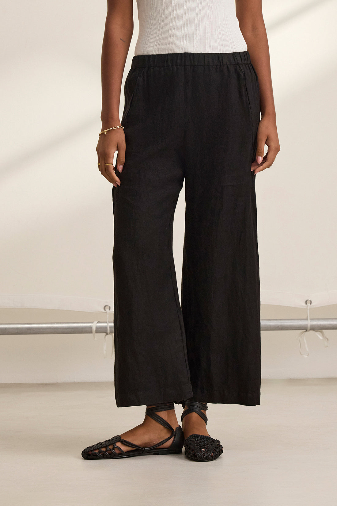 Gracelynn Button Linen Pant