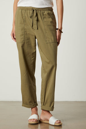 Misty Pant in forest twill front