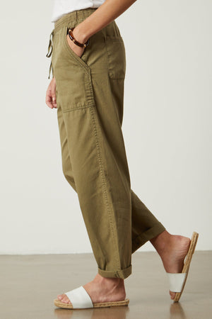 Misty Pant in forest twill side
