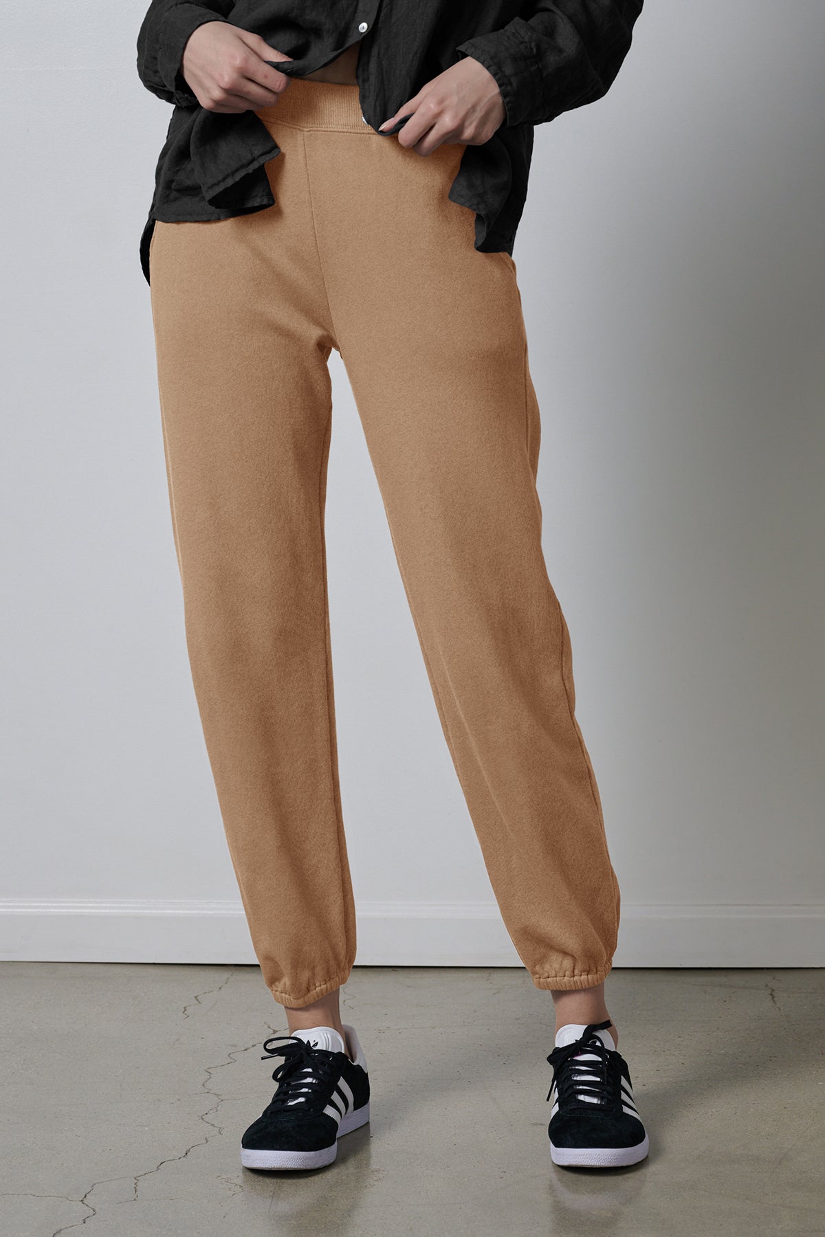 Velvet by Jenny Graham ZUMA SWEATPANT women's jogger pants in camel-35547979677889