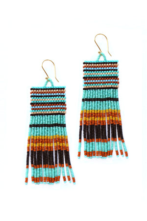 FREYA BEADED FRINGE EARRINGS BY BLUMA PROJECT