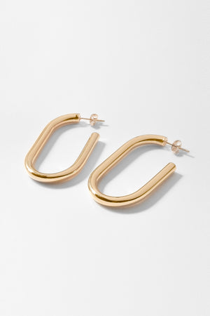 Athena Hoop Earrings Gold by Thatch
