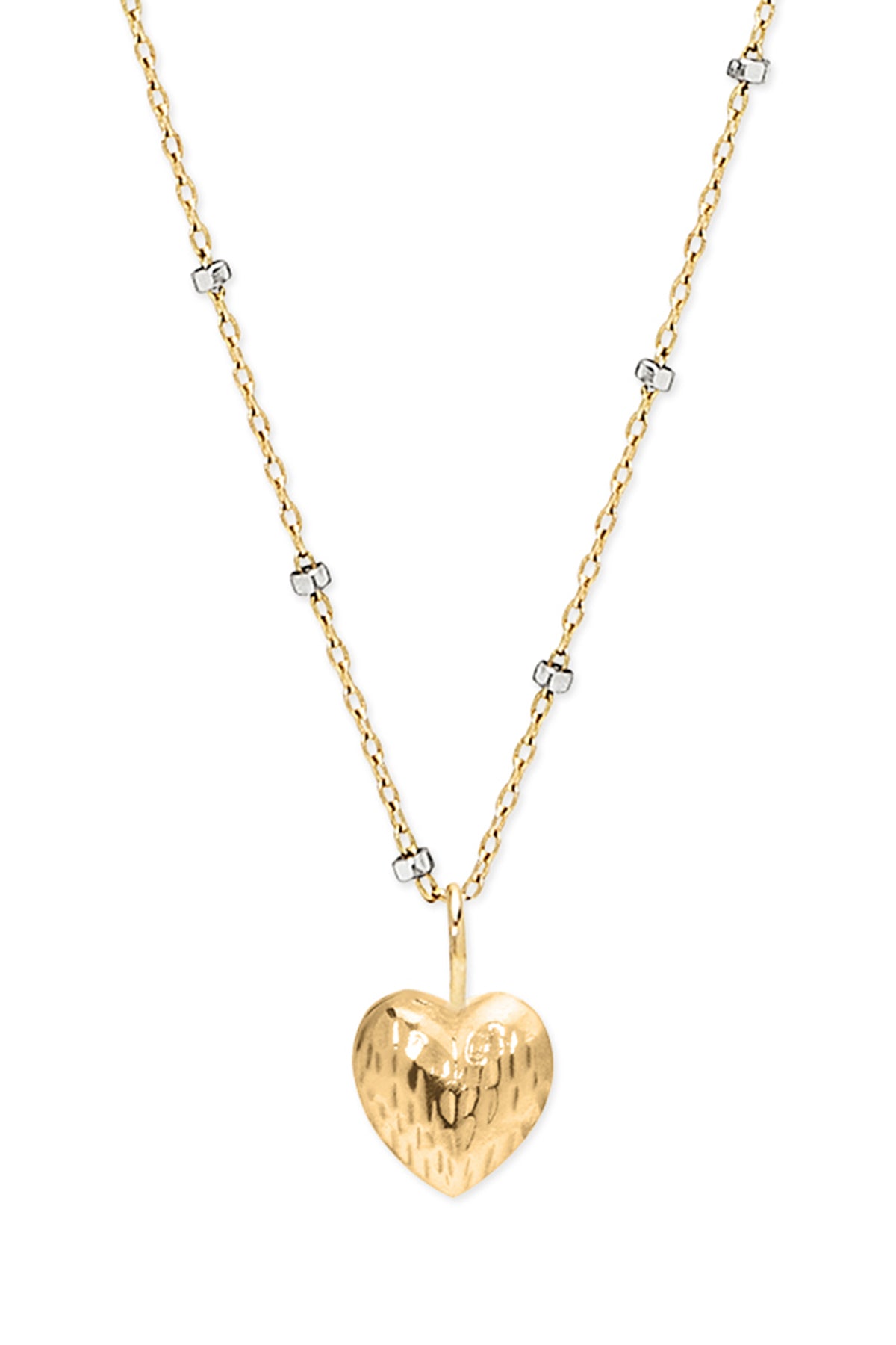   DOUBLE FACE HEART NECKLACE BY PHYLLIS AND ROSIE 