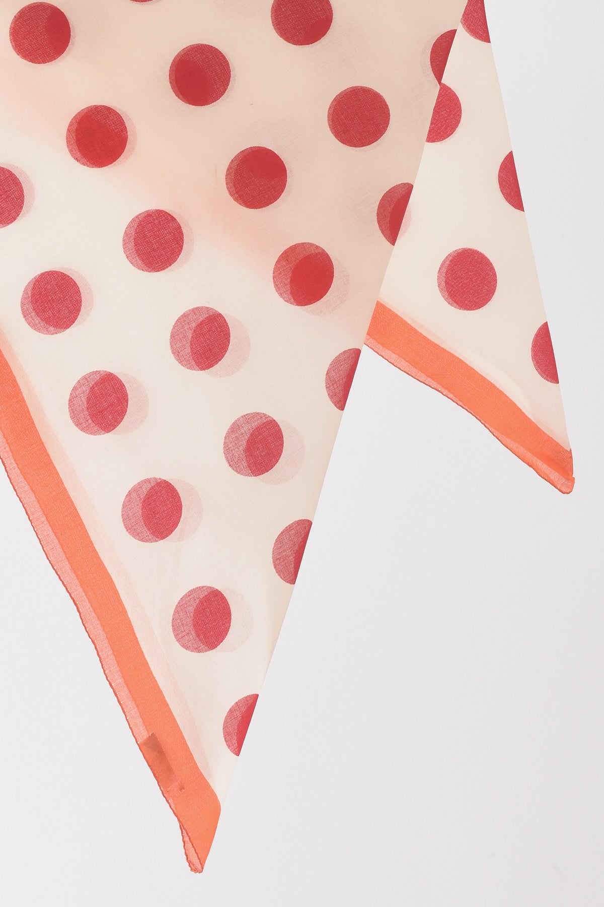   Dotted Scarf by Epice Red Detail 