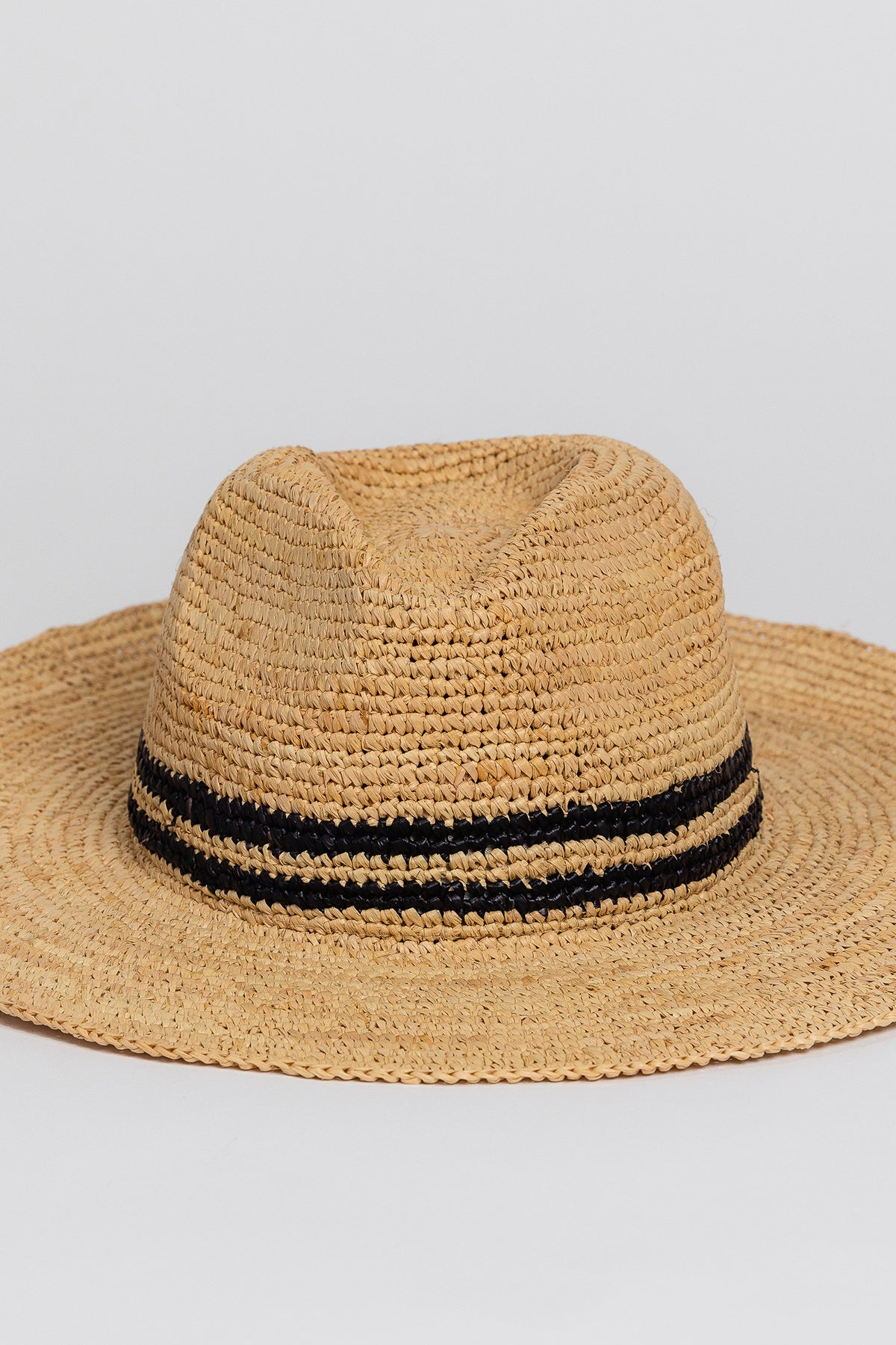   a SADONA RANCHER HAT by Velvet by Graham & Spencer with a black stripe. 