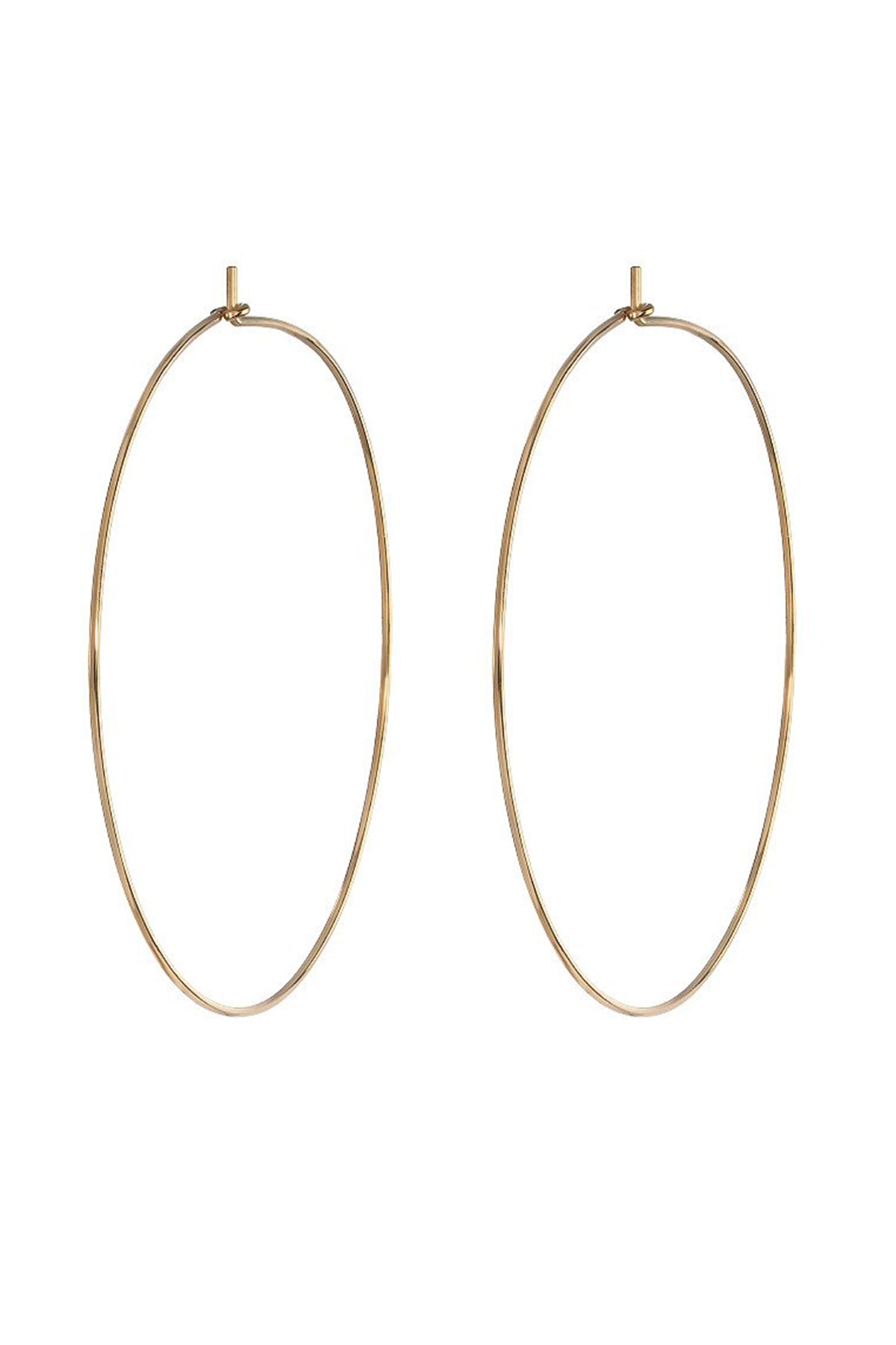   Large Hoop Earrings by Bychari Gold 