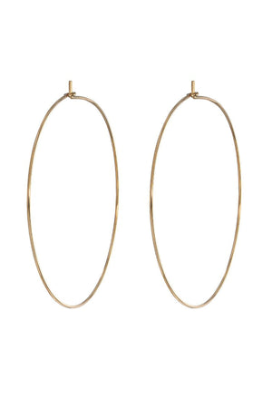 Large Hoop Earrings by Bychari Gold