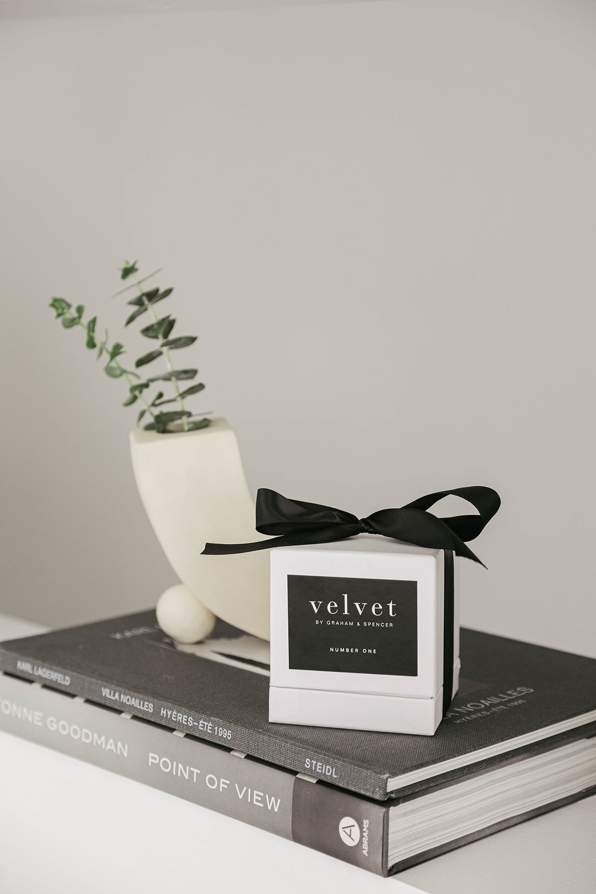   Number One Candle by Velvet in Box on Display 